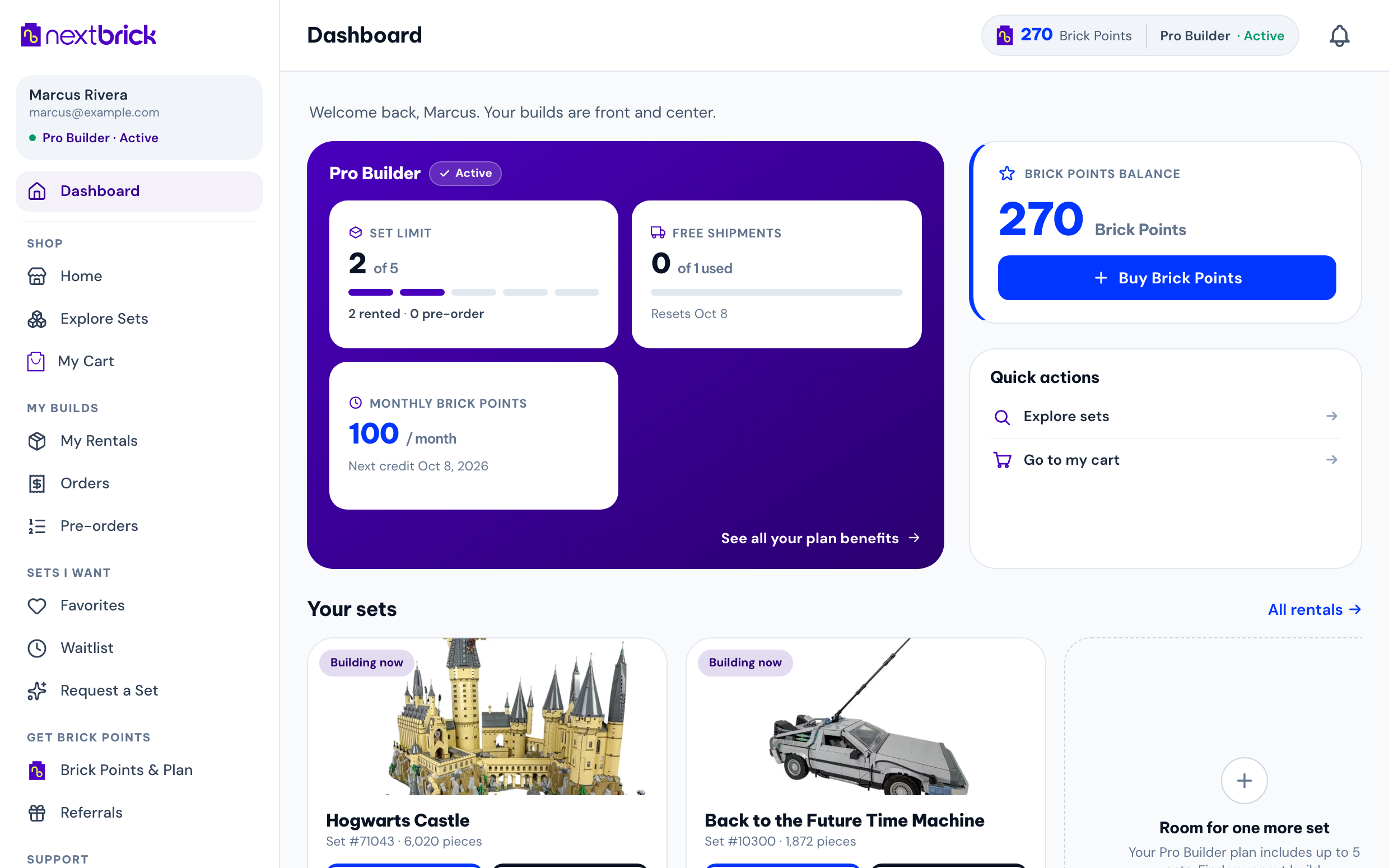 Dashboard, Your whole build life, one screen
